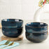 Galaxy Blue Ceramic Snack Bowl Set of 4, 500 ML